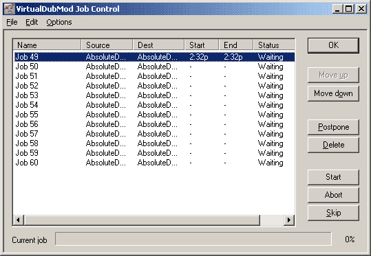 VDubMod Job Control